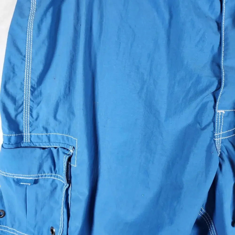 J Crew Blue Nylon Board Shorts Size 36‎ Swim Trunks